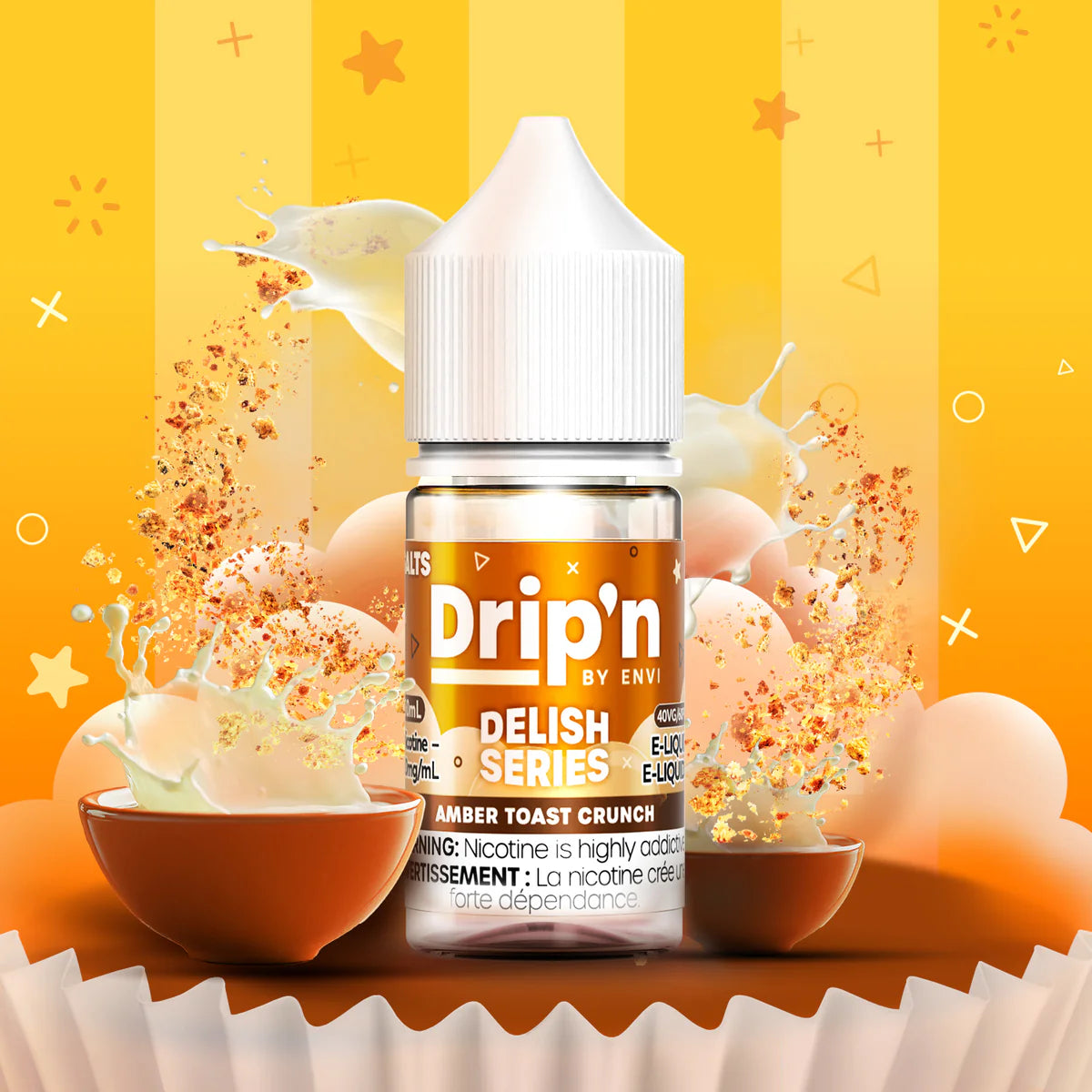 Drip'n Delish, Refresh, Fruity Series, & Frozen Series (by ENVI) Salt Nic