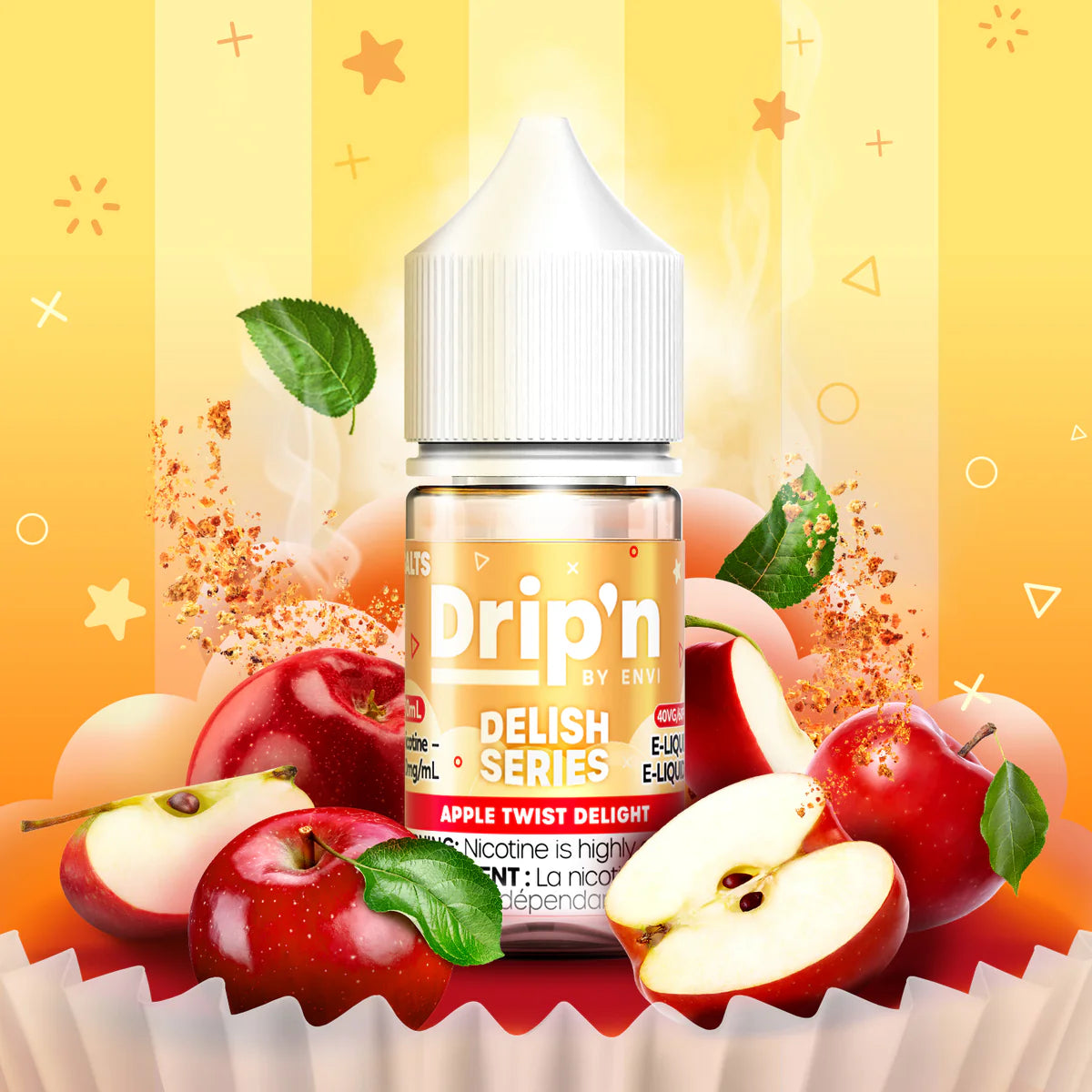 Drip'n Delish, Refresh, Fruity Series, & Frozen Series (by ENVI) Salt Nic