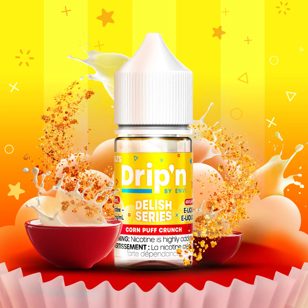 Drip'n Delish, Refresh, Fruity Series, & Frozen Series (by ENVI) Salt Nic