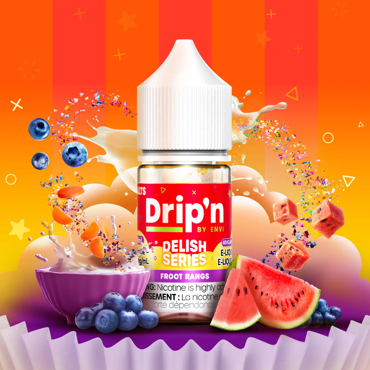 Drip'n Delish, Refresh, Fruity Series, & Frozen Series (by ENVI) Salt Nic