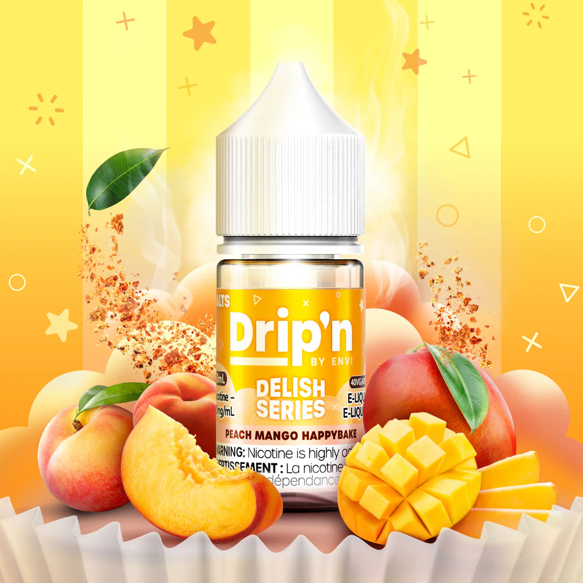 Drip'n Delish, Refresh, Fruity Series, & Frozen Series (by ENVI) Salt Nic