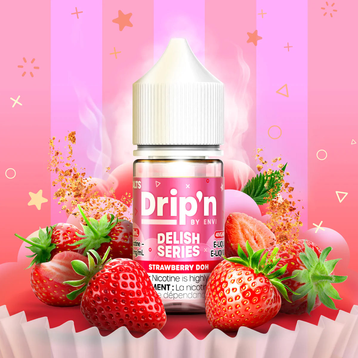 Drip'n Delish, Refresh, Fruity Series, & Frozen Series (by ENVI) Salt Nic