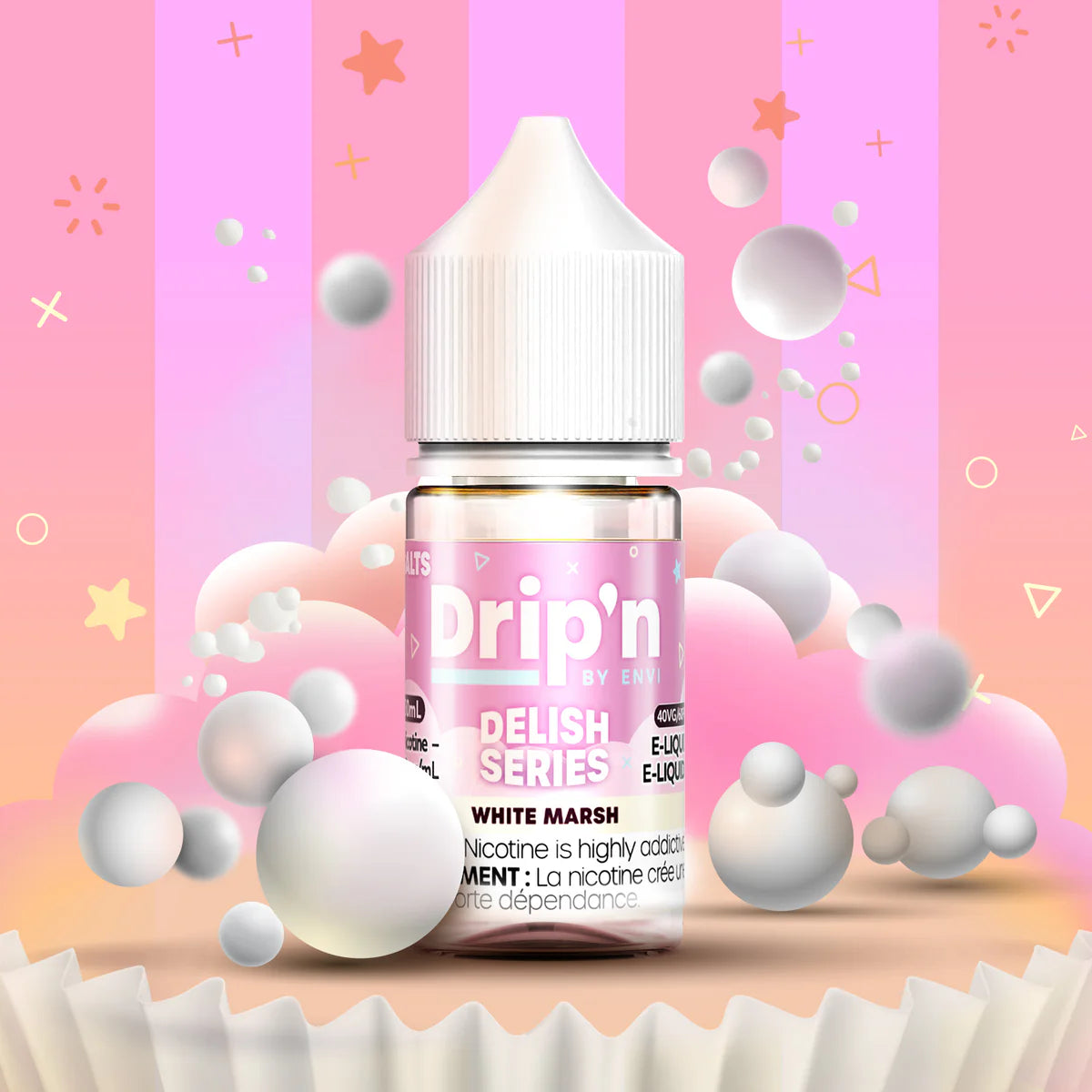 Drip'n Delish, Refresh, Fruity Series, & Frozen Series (by ENVI) Salt Nic