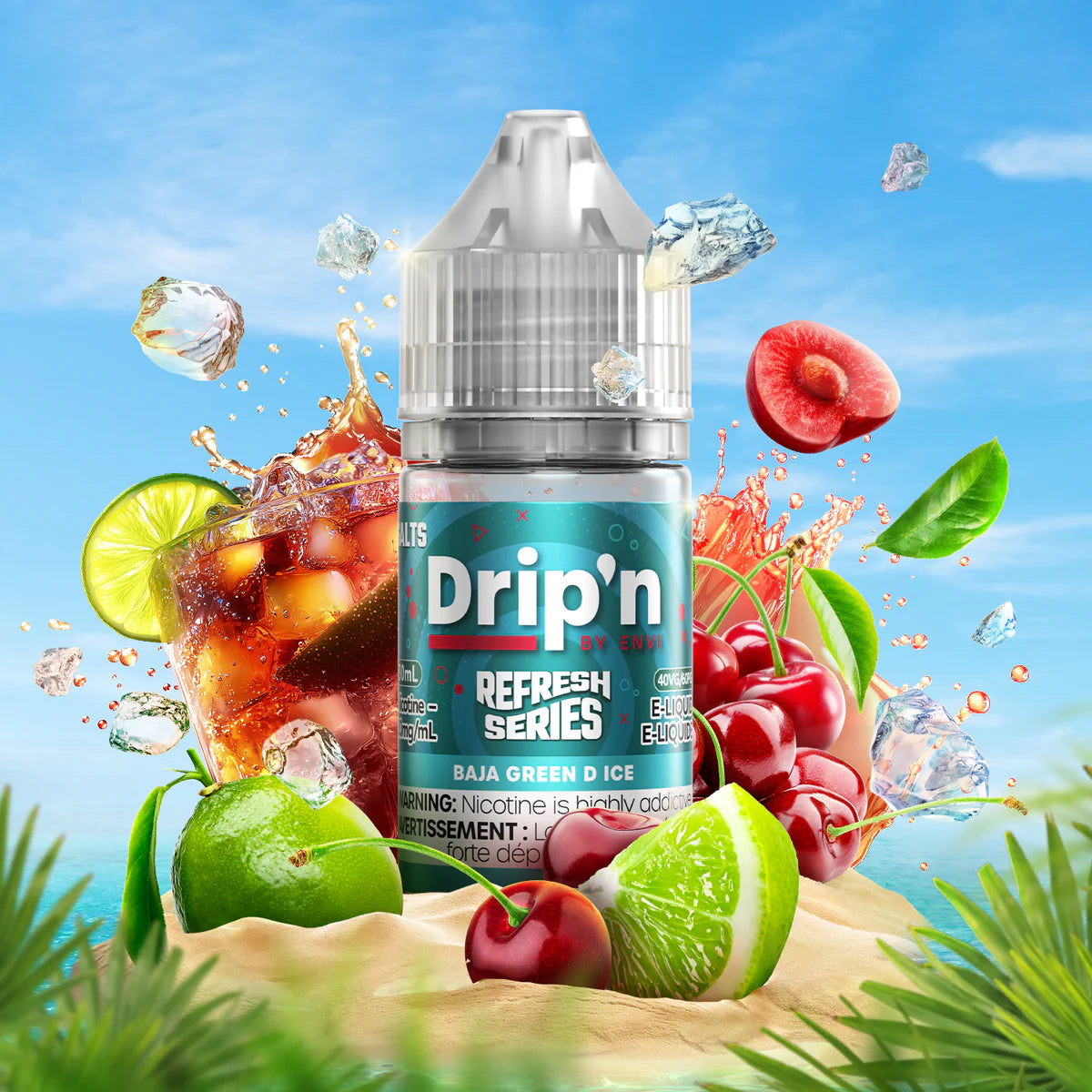 Drip'n Delish, Refresh, Fruity Series, & Frozen Series (by ENVI) Salt Nic