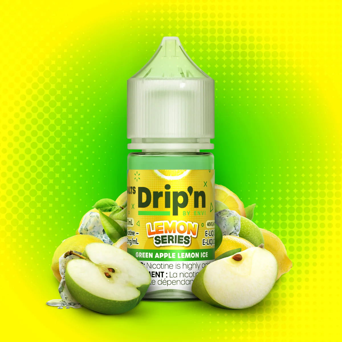 Drip'n Delish, Refresh, Lemon, Fruity Series, & Frozen Series (by ENVI) Salt Nic
