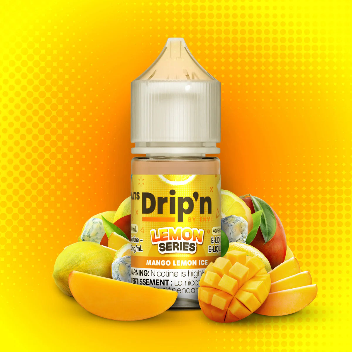 Drip'n Delish, Refresh, Lemon, Fruity Series, & Frozen Series (by ENVI) Salt Nic