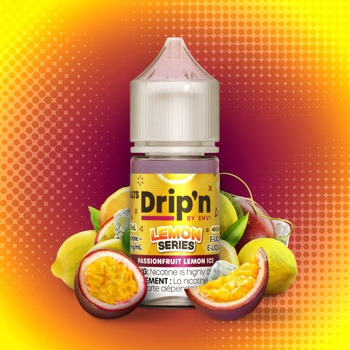 Drip'n Delish, Refresh, Lemon, Fruity Series, & Frozen Series (by ENVI) Salt Nic