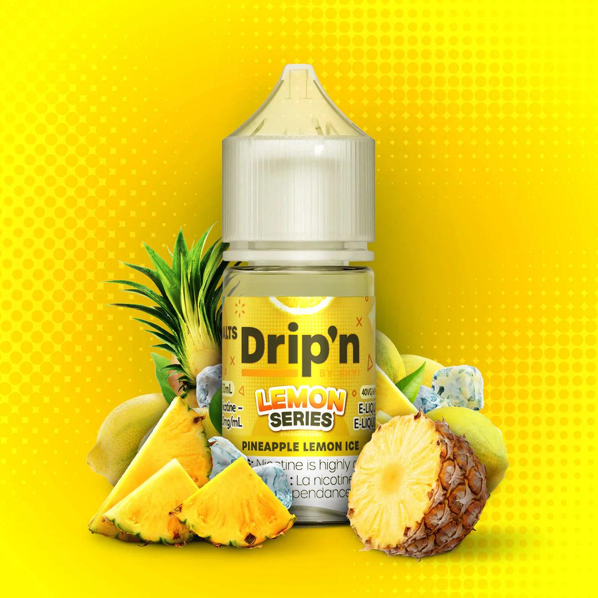 Drip'n Delish, Refresh, Lemon, Fruity Series, & Frozen Series (by ENVI) Salt Nic